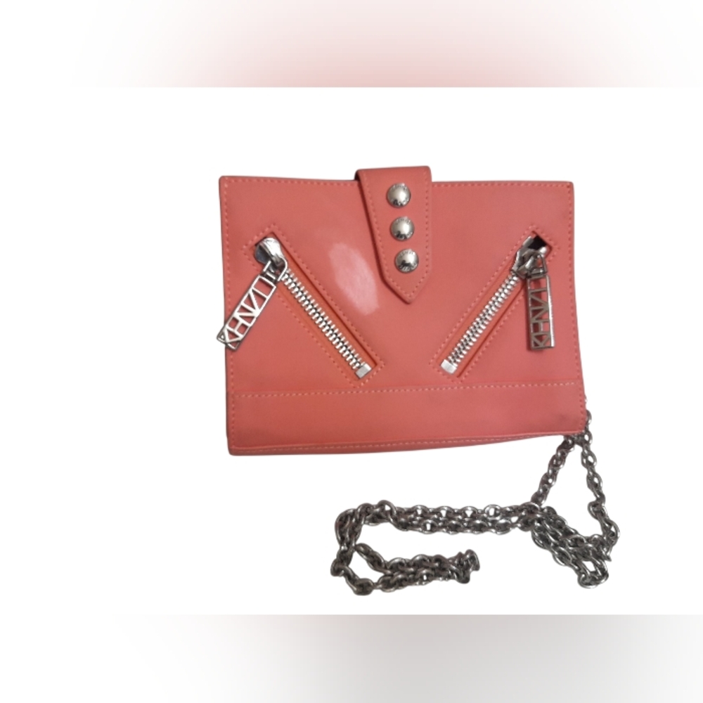 KENZO Kalifornia Coral Chain Strap Mini Crossbody Shoulder Bag Y2k - Picture 2 of 16